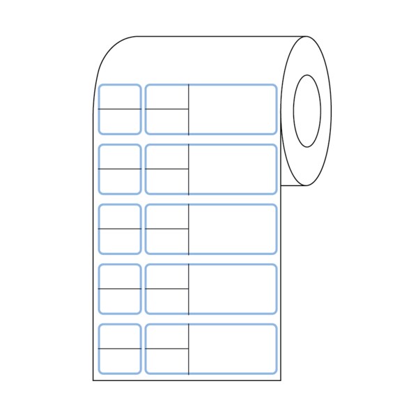 Nevs Misys/Sunquest - Multi Set Label MSL - Knife-Cut 1 3 x 4 3, PK4 CB-SUN-7K-BLUE - main